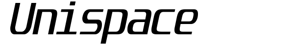 Unispace font preview